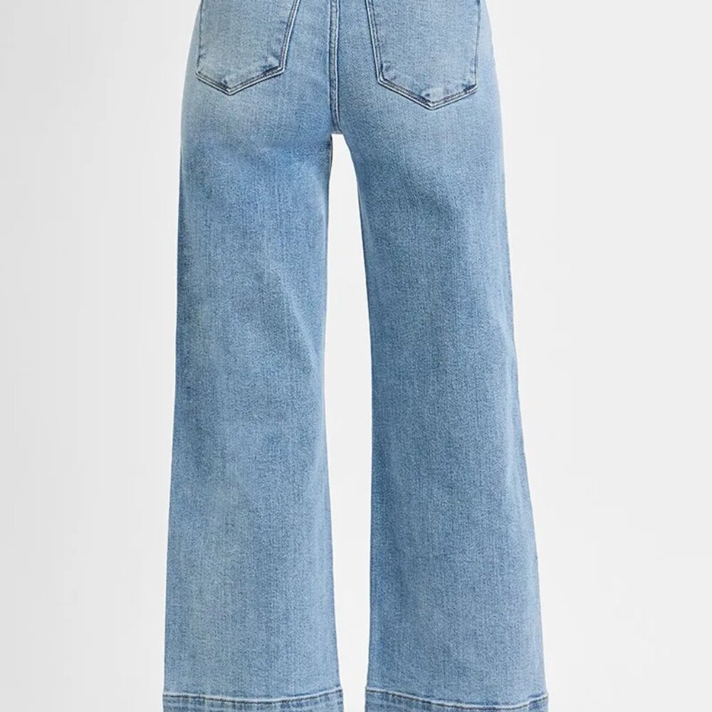 ✨NWT RISEN Full Size High Rise Crop Wide Leg Jeans Plus Size - Picture 5 of 6
